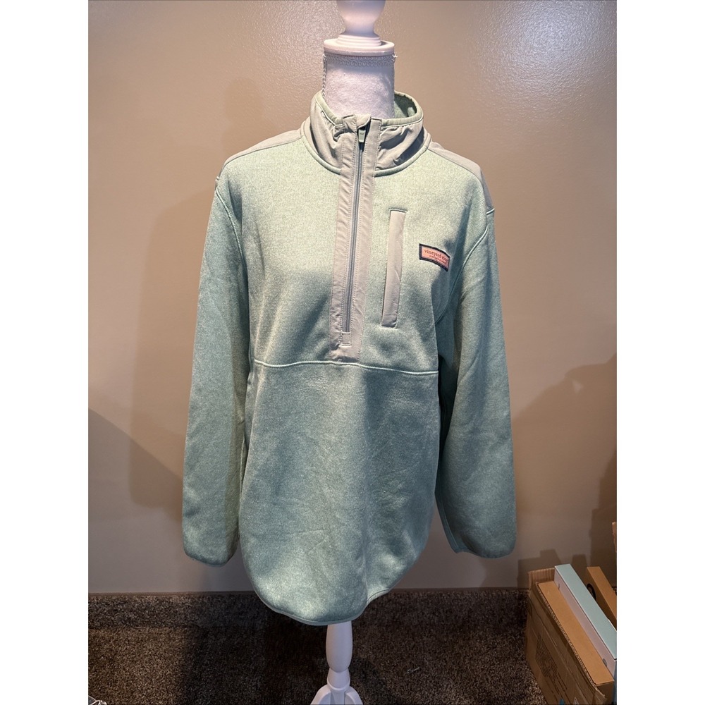 Vineyard Vines Martha's Vineyard Pullover Sweat Shirt Jacket Size Large NEW